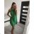 Kleid übergroße Kurzarm Damen (UNI S-L) ITALIAN FASHION IMD20187