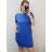 Šaty klasik krátky rukáv s vreckami dámske nadrozměr (L/XL / XXL ONE SIZE) TALIANSKÁ MÓDA IMD21049