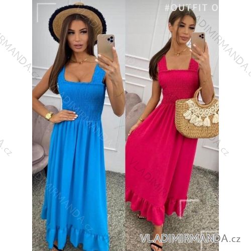 Sommer Kurzarm Sommerkleid (S / M ONE SIZE) ITALIENISCHE MODE IMWY21019