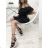Carmen summer chiffon summer dress (S / M ONE SIZE) ITALIAN FASHION IMWA222610