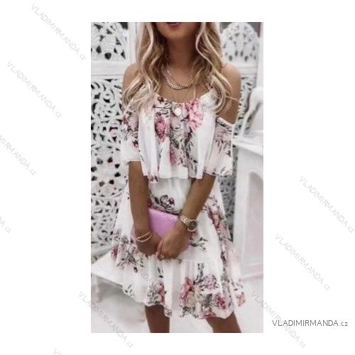 Women's long chiffon summer dress (S / M ONE SIZE) ITALIAN FASHION IMWB222509