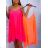 Women's long chiffon summer dress (S / M ONE SIZE) ITALIAN FASHION IMWB222509