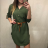 Šaty elegantní košilové 3/4 dlouhý rukáv dámské (M/L ONE SIZE) ITALSKÁ MÓDA IMD21854