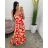Long summer dress for women (S / M ONE SIZE) ITALIAN FASHION IMWG222482