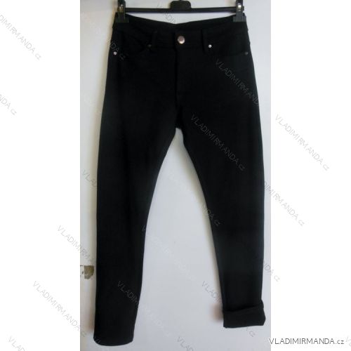 Kalhoty teplé  nadrozměrné flaušová podšívka (40-52) SMILING JEANS W059