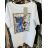 Kurzarm-T-Shirt für Damen (UNI S-M) ITALIAN FASHION IMM20308