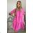 Summer long sleeve flowered women's dress (UNI S / L) ITALIAN FASHION IMK20150
