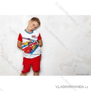 Souprava letní/plážový set tričko krátký rukáv a kraťasy dětské cars chlapecká (3-8let) SETINO EV2010