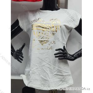 Tričko krátký rukáv dámské (M-XL) TURECKÁ MÓDA TMWG22GYA0610