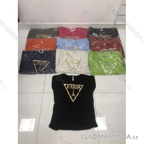 Tričko krátký rukáv dámské (M-XL) TURECKÁ MÓDA TMWG22GYA0170