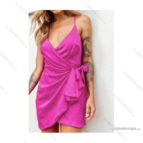 Šaty letní elegantní na ramínka dámské (S/M ONE SIZE) ITALSKÁ MÓDA IMPBB22B22514