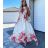 Women's long sleeveless summer dress (S / M ONE SIZE) ITALIAN FASHION IMPLS224222