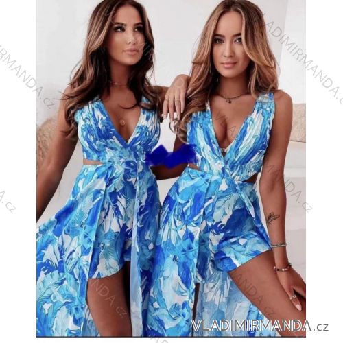 Šaty letní na ramínka dámské (S/M ONE SIZE) ITALSKÁ MÓDA IMPBB22B21841