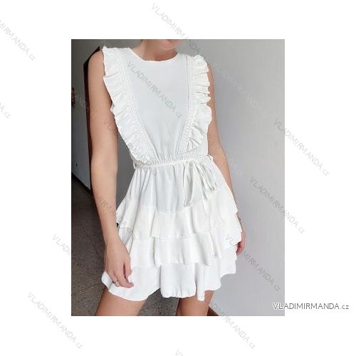 Šaty letní na ramínka dámské (S/M ONE SIZE) ITALSKÁ MÓDA IMPBB22B21841