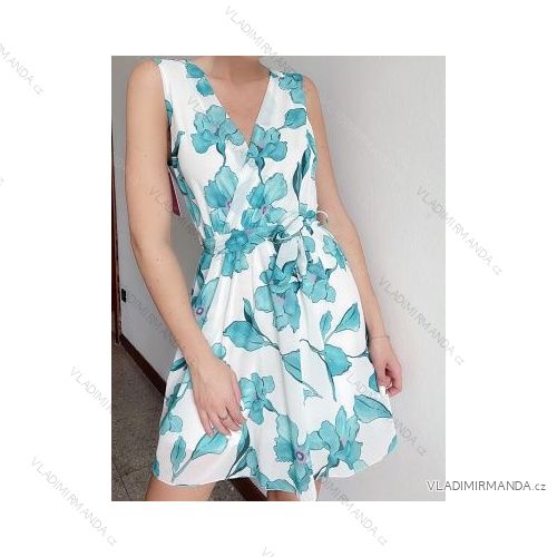 Šaty letní na ramínka dámské (S/M ONE SIZE) ITALSKÁ MÓDA IMPBB22B21841