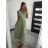 Šaty dlouhé elegantní icecool bez rukávu dámské (M/L, XL/XXL) AINUOSI   ITALSKÁ MODA IMB229927 modrá XL/2XL