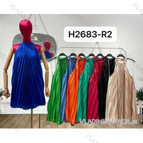 Šaty letní na ramínka dámské (S/M ONE SIZE) ITALSKÁ MÓDA IMPBB22B21841