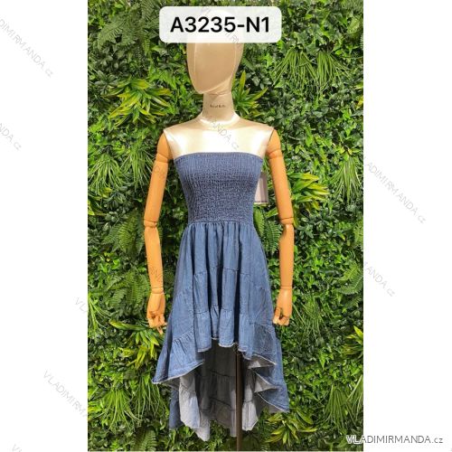 Šaty letní na ramínka dámské (S/M ONE SIZE) ITALSKÁ MÓDA IMPBB22B21841