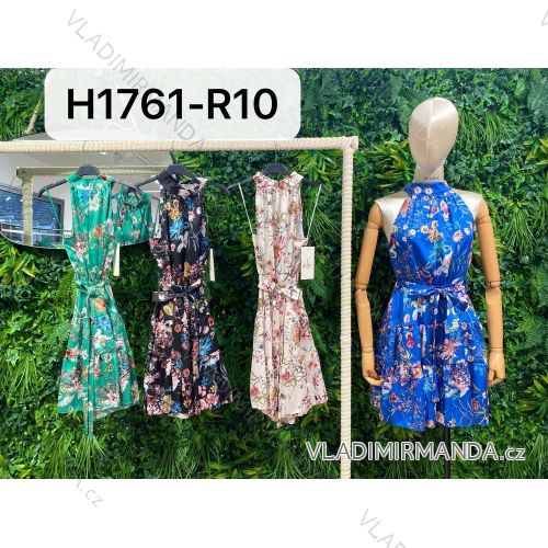 Šaty letní na ramínka dámské (S/M ONE SIZE) ITALSKÁ MÓDA IMPBB22B21841