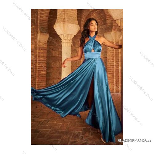 Šaty letní na ramínka dámské (S/M ONE SIZE) ITALSKÁ MÓDA IMPBB22B21841