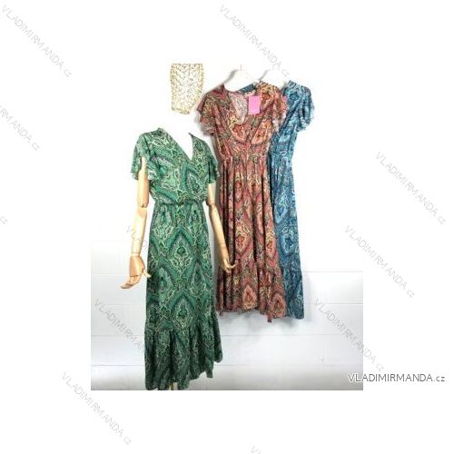 Šaty letní na ramínka dámské (S/M ONE SIZE) ITALSKÁ MÓDA IMPBB22B21841