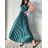 Šaty dlouhé elegantní bez rukávu dámské (S/M ONE SIZE) ITALSKÁ MÓDA IMPSH2480138 bílá S/M