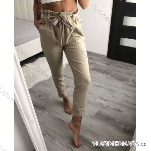 Kalhoty dlouhé elegantní dámské (M/L ONE SIZE) ITALSKÁ MÓDA IMD22128/DR
