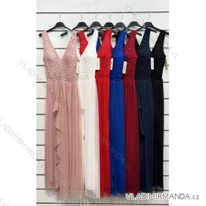 Šaty letní na ramínka dámské (S/M ONE SIZE) ITALSKÁ MÓDA IMPBB22B21841