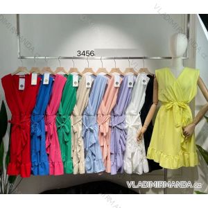 Šaty letní bez rukávu dámské (S/M ONE SIZE) ITALSKÁ MÓDA IMM223457HG