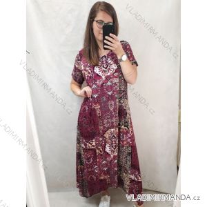 Šaty krátký rukáv dámské (XL-5XL) TURECKÁ MÓDA TML22MOTIV