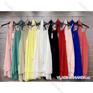 Women's Sleeveless Summer Dress (S / M ONE SIZE) ITALIAN FASHION IMWC222493