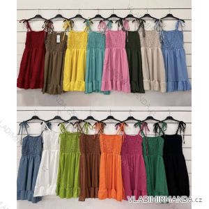 Women's Sleeveless Summer Dress (S / M ONE SIZE) ITALIAN FASHION IMWC222493