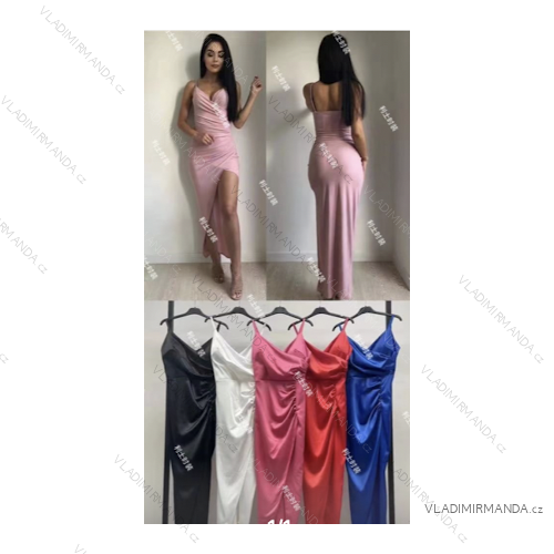 Šaty letní na ramínka dámské (S/M ONE SIZE) ITALSKÁ MÓDA IMPLS2221786