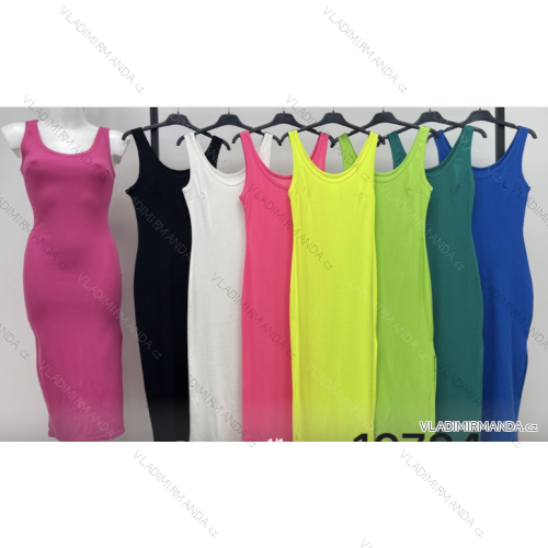 Šaty letní na ramínka dámské (S/M ONE SIZE) ITALSKÁ MÓDA IMPLS229027