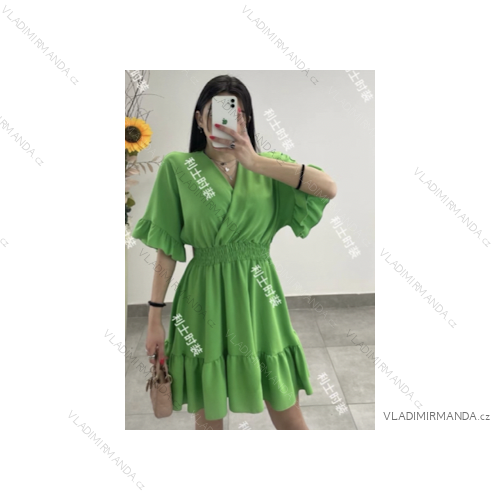 Šaty letní na ramínka dámské (S/M ONE SIZE) ITALSKÁ MÓDA IMPLS229027