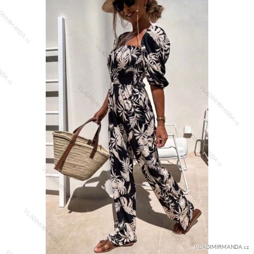 Overal dlouhý krátký rukáv dámské (S/M ONE SIZE) ITALSKÁ MÓDA IMPBB22D047