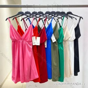 Šaty letní na ramínka dámské (S/M ONE SIZE) ITALSKÁ MÓDA IMPHD229761