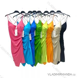 Šaty letní na ramínka dámské (S/M ONE SIZE) ITALSKÁ MÓDA IMPHD229761