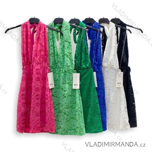 Šaty letní bez rukávu dámské (S/M ONE SIZE) ITALSKÁ MÓDA IMPHD2220952