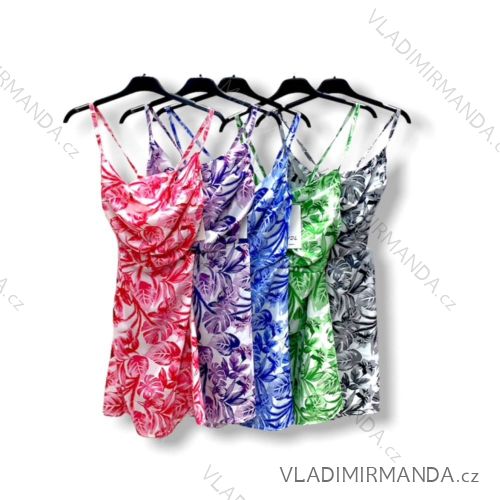 Šaty letní na ramínka dámské (S/M ONE SIZE) ITALSKÁ MÓDA IMPHD229761