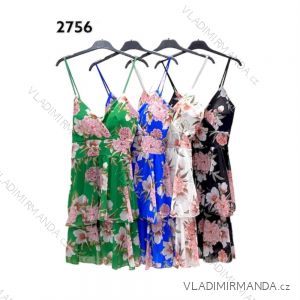 Šaty letní na ramínka dámské (S/M ONE SIZE) ITALSKÁ MÓDA IMPHD229761