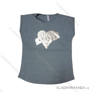 Tričko krátký rukáv dámské (M-XL) TURECKÁ MÓDA TMWG22GYA05691