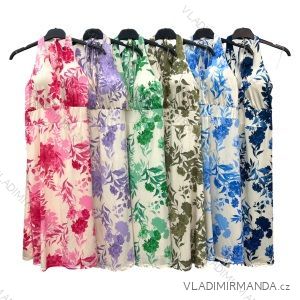 Šaty letní na ramínka dámské (S/M ONE SIZE) ITALSKÁ MÓDA IMPBB22B21841
