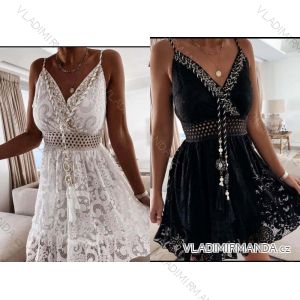 Lace Summer Dress on Straps Women (S / M ONE SIZE) ITALIAN FASHION IMP22LM8108