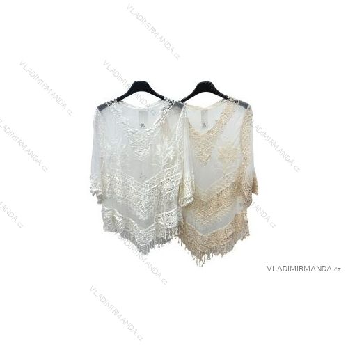 Tunika čipková krátky rukáv dámska (S/M ONE SIZE) TALIANSKA MÓDA IMPLM2220238