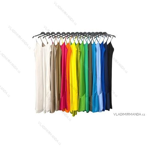 Šaty letní na ramínka dámské (S/M ONE SIZE) ITALSKÁ MÓDA IMPBB22B21841