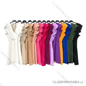 Šaty letní bez rukávu dámské (S/M ONE SIZE) ITALSKÁ MÓDA IMPLM220033