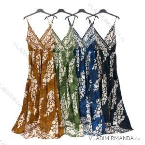 Šaty letní na ramínka dámské (S/M ONE SIZE) ITALSKÁ MÓDA IMPBB22B21841