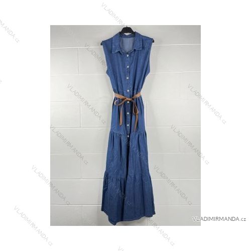 Šaty letní na ramínka dámské (S/M ONE SIZE) ITALSKÁ MÓDA IMPBB22B21841