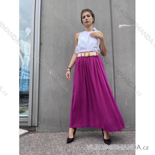 Long skirt with women's belt (S / M ONE SIZE) ITALIAN FASHION IMPDY22SY22017